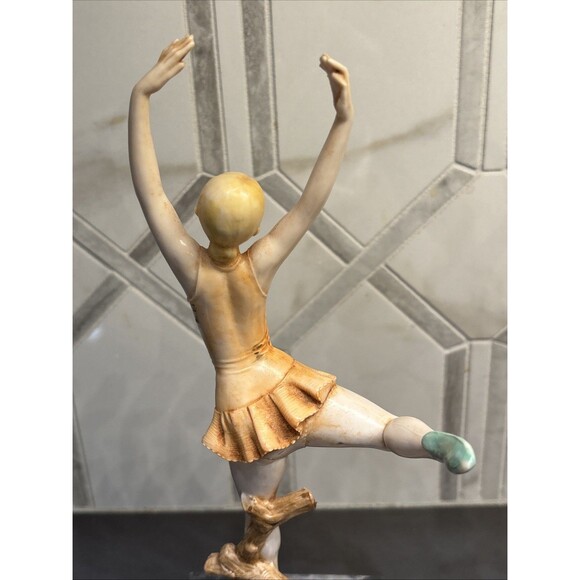 TWO Vintage Simonetti Depose Italy Ballerina Figurines #351 & 352 Carrara Marble - Picture 11 of 15